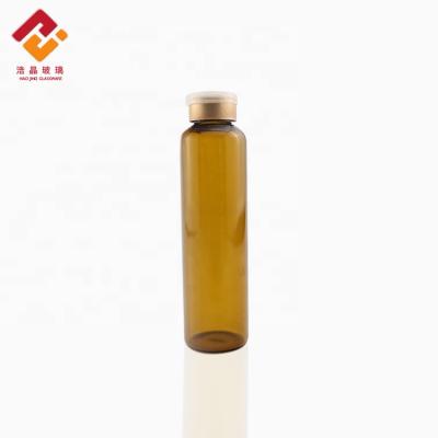 China e-friendly packaging factory directly sold 30Ml Vial Empty Power Liquid Pill bottles Amber Glass Medicine Bottles for sale