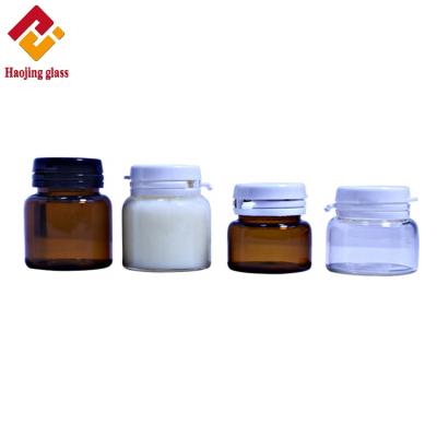 China 8ml 15ml Mini Inexpensive Amber Empty Eye Cream Jar Glass Storage Jars for sale