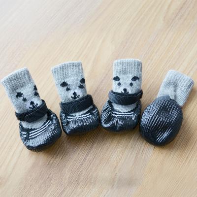 China Hot Selling Breathable Dog Viable Anti Slip Dog Shoes Custom Breathable Dog Shoes Adorable Pet Socks for sale