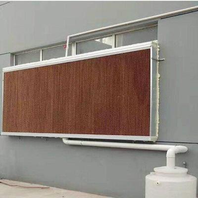 China Greenhouse Evaporative Cooling Cellulose Pad Cooler Wet Curtain For Poultry for sale