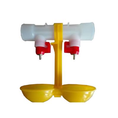 China Automatic Chicken Nipple Drinkers Double Side Cup For Chicken House for sale