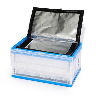 China Factory Direct Supply Waterproof Cooler Box Cool Food Cold Chain Turnover Foldable Easy Carry for sale