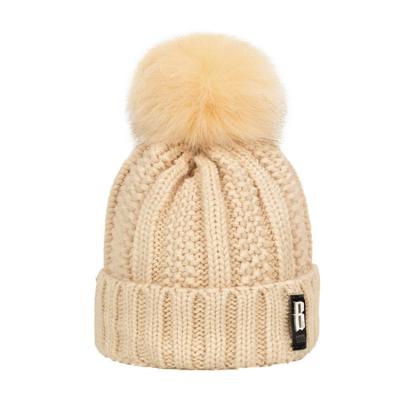 China JOINT Warm Women Kids Cordoroy Cap Men's Winter Knitted Hats for sale