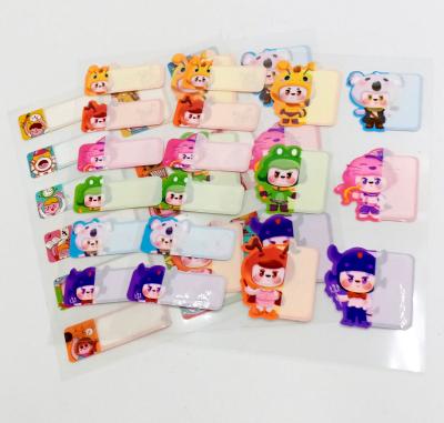 China New Arrivals Good Quality Waterproof And Oil Proof Waterproof Cartoon PVC Child Name Sticker for sale