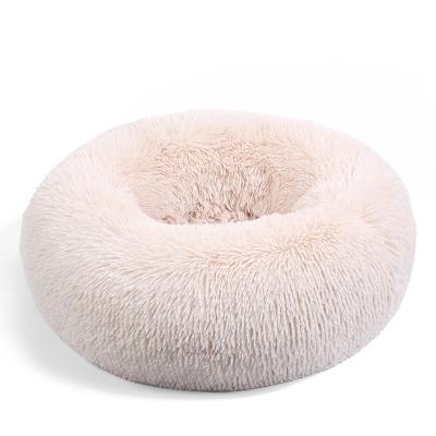 China Breathable Winter Kennel Dog Kennel Mat Plush Round Dog Bed Kennel Winter Pet Kennel Mat Cat Supplies Warm Pet Bed for sale