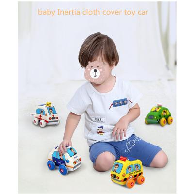 China Parent-Child Interactive Toys Boy's Fall-Resistant Montessori Slide Set Non-Toxic Soft Cloth Toys Baby's First Infants Early Learning Car Toys For Toddlers for sale