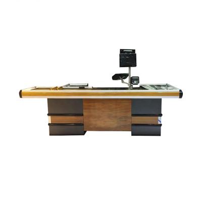 China Factory direct single sided checkout counter top quality commercial grocery counter table counter for sale