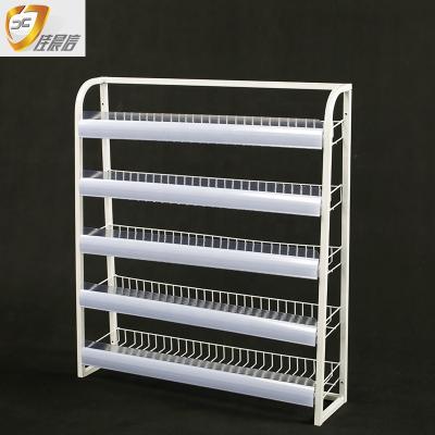 China Resistance To Corrosion Steel Supermarket Shelf Gum Display Shelving Rack In Front Of Checkout Counter for sale