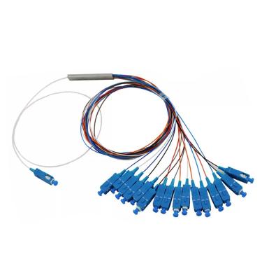 China Steel telecom factory supply fbt PLC SC APC type fiber optic splitters large quantities for sale