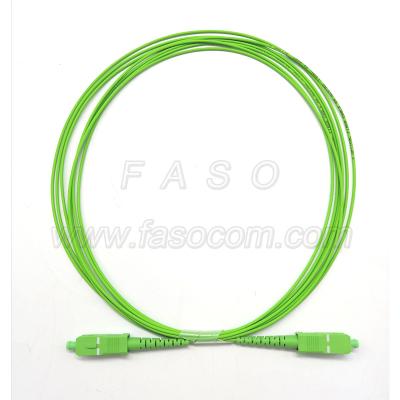 China Telecommunication China OD1.6mm G657A2 single mode simplex SC APC fiber optic patch cords length3.5 for sale