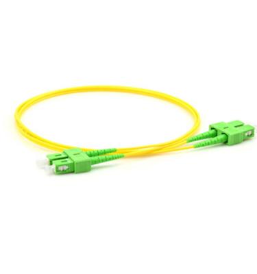 China FTTH system china SC APC SC APC SM 9 125 sx ftth drop cable fiber optic patch cord for sale