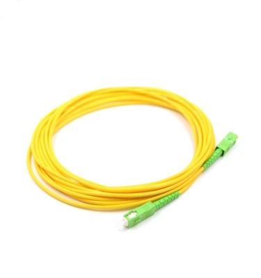 China FTTH system china fc APC SC APC SM 9 125 sx ftth drop cable fiber optic patch cord for sale