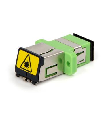 China Networking Fiber Optic Connector SC RPA Adapters Plastic Fiber Optic Flap Coupler for sale