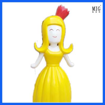 China fiberglass cartoon character statue flower fair movie character statues in garden/ plaza/ shopping mall for sale