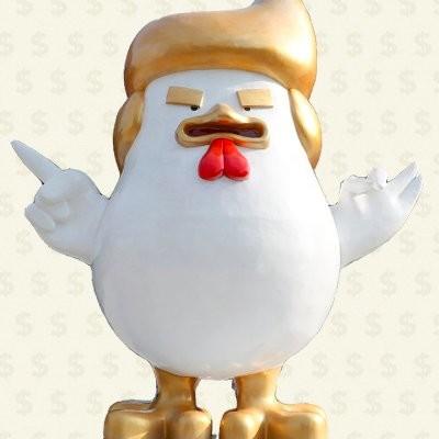 China party celebration  Giant Donald trump statue American president statue  in outdoor plaza for sale