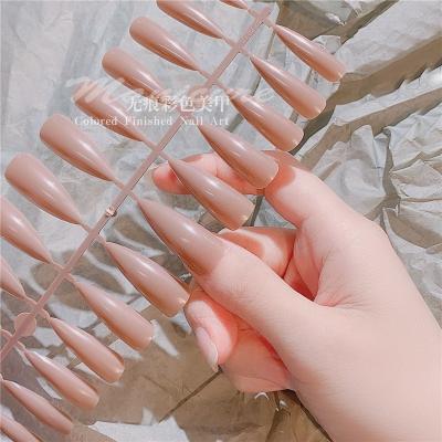 China Design 240 Pcs/Full Box Artificial Ballet Acrylic Covered False Press On Nail Tip Design Manicure Accessories Supplies for sale