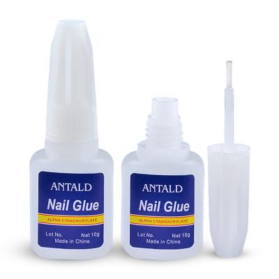 China 10g/bottle false nail/jewelry decoration with brush super sticky glue for sticking false nail jewelry decorations soak off liquid manicure accessories for sale