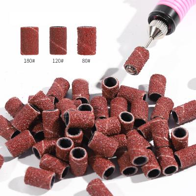 China Grit Sandpaper Circle For Rotary Nail Drill Bits Polishing Pedicure Manicure Clean Grinding Sanding Accessory Tools 100pcs/pack for sale