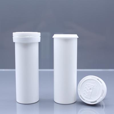 China Eco-friendly Tablet Vitamin C Effervescent Tube With Desiccant Cap Plastic Straight Effervescent Tablet Bottle for sale