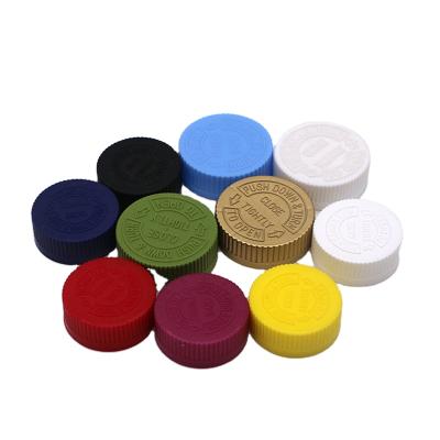 China Colored PP Child Safe Instigated 32/37Caliber Safty Pilfer Child Proof CRC Press And Twist Resistant Cap for sale