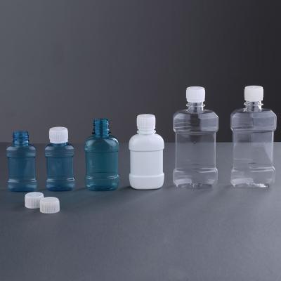 China Eco-friendly Plastic Pet Travel Kit Mouthwash Makeup Remover Empty 60ml Bottles for sale