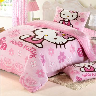 China Dummy Cloth With Flower Smell Hello Baby Sleep Aid Baby Kitty Crib Bedding Set for sale