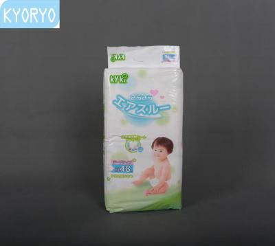 China Polymer Material Disposable Baby Super Absorbent Breathable Diaper for sale