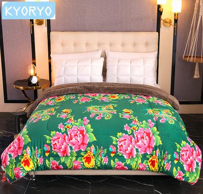 China Home Super Soft And Cozy Fleece Winter Blanket With Classic Printed Pattern for sale