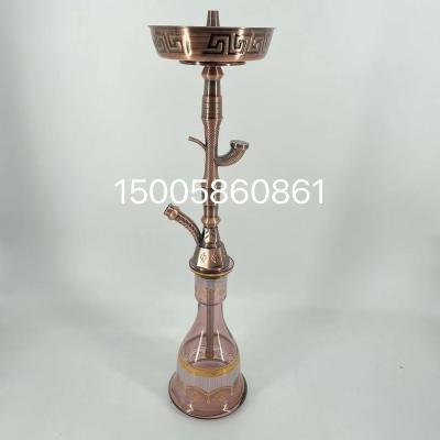 China 2023 Europe New Design Egypt Shisha Pipe Smoking Glass Luxury Zinc Alloy Shisha Egypt Hookah Shisha Hot Selling Factory for sale