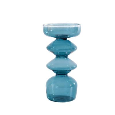 China OEM SYL Glass Vase Flower Vase Homestay Living Room Cute Bubble Table Transparent Glass Creative Viable Decoration for sale