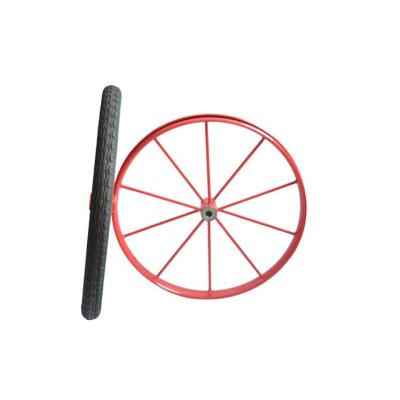 China Horse Cart China Factory 26x2 Welded 1/2 Spoke Pneumatic Rubber Wheel Tires For Bicycle Or Wheelchair for sale