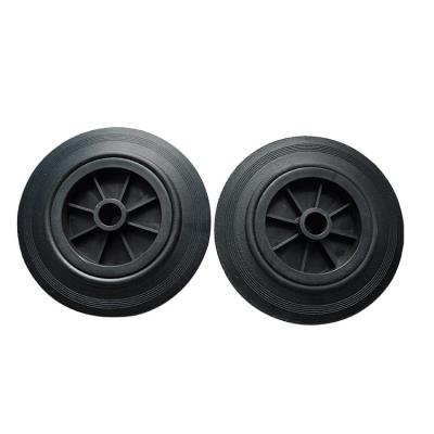 China High Quality Solid Rubber Trolley Wheel 8x1.75 For Trolley With Plastic Rim for sale