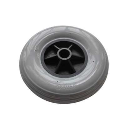 China High Quality Wheelchair 200x50mm Inch 8x2 PVC Tire Plastic Rim Wheel For Wheelchair for sale