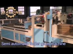 Semi automatic folder gluer machine