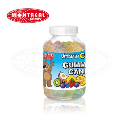 China Natural Sour Vitamins Sugar Coated Bear Gummy Candy for sale