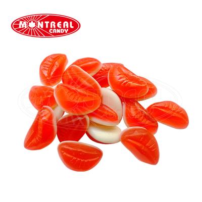 China Natural gummy lip shape candy for Valentine for sale