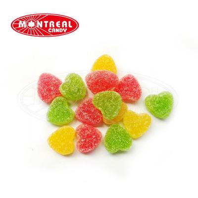 China G0208 Mini Heart Shape Sweet And Sour Normal Wholesale Halal Confectionery With Coated Sour for sale