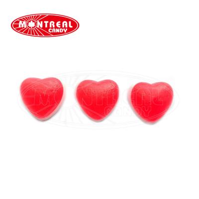 China Natural pomegranate heart soft gummy candy with red foam for sale