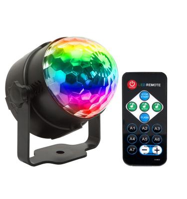 China 7-color Disco Light Ball RGB Rotation Music Star Disco Laser Lighting Auto Mini Night Wedding Stage LED Light Strobe LED Light for sale