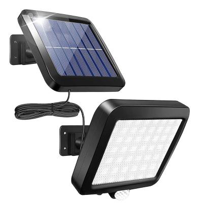 China Outdoor P65 Garden Waterproof 120 Lighting Angle 56 Solar LED COB Motion Sensor For Garden Decoration Powered Security Lights for sale