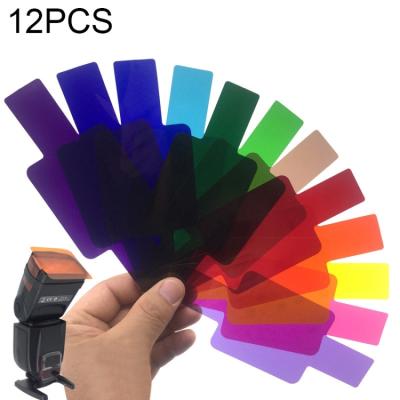 China Free Shipping General 12 PCS SiGi SG120 12 Color Filter Set Camera Accessories High Temperature Flash Filter for sale