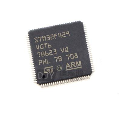 China Original RISC MICROCONTROLLER Standard Microcontroller Electronic Components MCU STM32F429VGT6 LQFP100 IC Chip New for sale