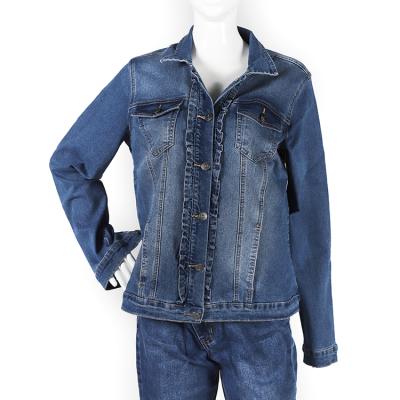 China 2020 Viable Lady Spring Autumn Hot Selling Casual Washed Soft Denim OEM Jacket For Women for sale