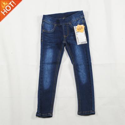 China Hot Selling Jean Little Girl Pants Girls Low MOQ Kids Breathable Blue Jeans Customized Casual Light Weight MID OEM Service Directly for sale