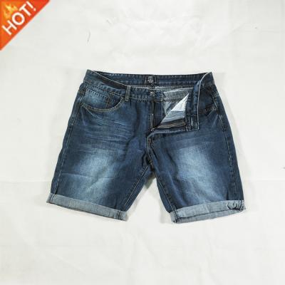 China Breathable hot sale exportable men's short cotton blue jeans pants wholesale supplier for sale