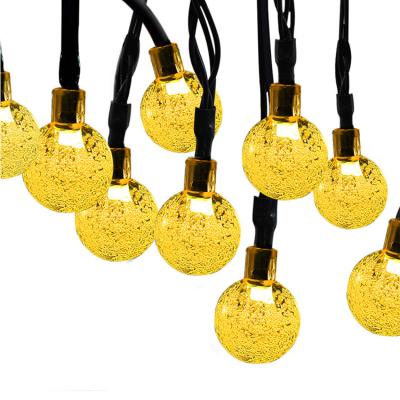 China Wholesale Decorative Led String Lights Outdoor Bubble Pearl Ball Solar Led Lights String Lights For Events Party Decorate for sale