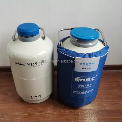 China 8KG Weight YDS Liquid Nitrogen Tank Assemble for Low Temperature Cryogenic Treatment for sale