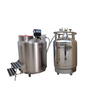 China YDZ Liquid Nitrogen Dewar for Large Volume Bovine Storage and Vaccine Embryo Samples for sale