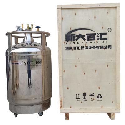 China Automatic replenishment Self pressurized liquid nitrogen tank 100liter for electronics device for sale