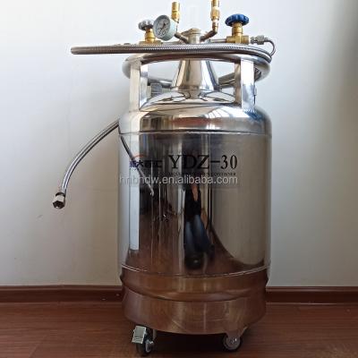 China 30L YDZ Competitive Cryogenic Mobile Liquid Nitrogen Storage Tank for Cryosauna Chamber for sale